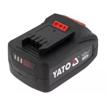 Akumulators bezvadu instrumentiem YATO YT-828463 — Li‑Ion 18V 4Ah, sarkans, uzlādes indikators