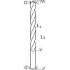 Pozicionēšanas urbji Bosch 1,4 cm diametrs 151 mm garums