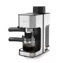 Espresso kafijas automāts Maestro MR-411 800 W 1,5 L galda virsmas manuālais, 3,5 bāri, 4 krūzes, nerūsējošā tērauda filtrs, noņemams pilienu paliktnis, melns