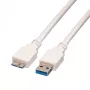 USB 3.0 kabelis A - Micro B M/M 0.8 m 11.99.8873 VALUE