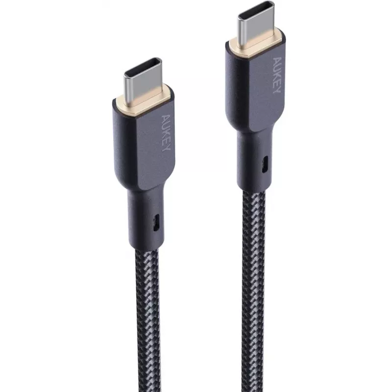 AUKEY CB-KCC101 Nylon kabelis USB-C - USB-C 1m