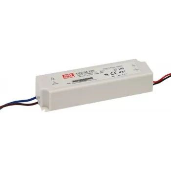 Barošanas adapteris MEAN WELL LPC-35-700 35W iekštelpām 110-230V Balts