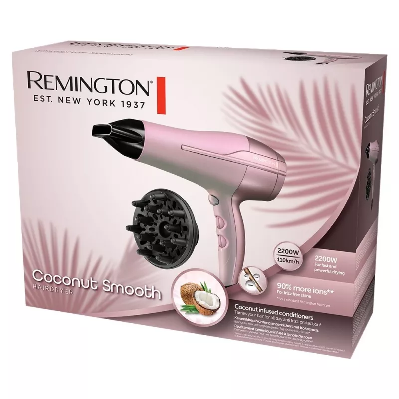 Remington matu žāvētājs Remington DRYER REMINGTON COCONUT SMOOTH D5901