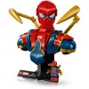 LEGO Marvel kolekcionējamais krūšutēls Dzelzs Zirnekļcilvēks 76326, 379 detaļas, 18+ vitrīnas modelis, 170×200×110 mm