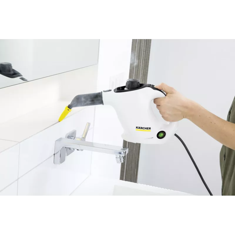 Kärcher SC 1 EasyFix Pārnēsājams tvaika tīrītājs 1200 W Melns, Balts