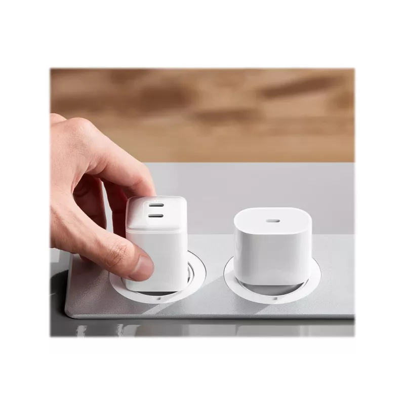 PowerPort III 40W 2xUSB -C Baltā