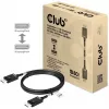 CLUB3D DisplayPort 2.1 Divvirzienu VESA DP80 sertificēts kabelis 4K240Hz, 8K60Hz vai 10K30Hz M/M 1,2 m/3,94 pēdas