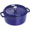 Staub 24 cm apaļa čuguna katls tumši zilā krāsā