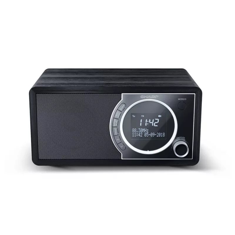 Sharp DR-450 digitālais radio - melns, Personīgais, Digitālais, DAB, DAB+, FM, 87,5 - 108 MHz, 174,928 - 239,2 MHz, 3 W
