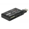 DeLOCK SuperSpeed USB karšu lasītājs CF SD Micro SD MS M2 xD 5 Gbps