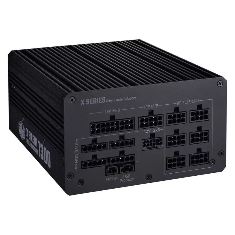 Barošanas bloks Cooler Master X Silent MAX Platinum 1300W – ATX PSU, 1300W izeja, Platinum efektivitāte