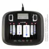 Baterijas lādētājs everActive NC-900U Universal DC — lādē AA, AAA, C, D, 9V, līdz 6 šūnām, melns