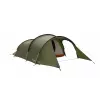 Tuneļtelts easy camp Pasvik 4 — 4-personu, stingrs karkass, 3 m ūdensnecaurlaidīga virsjumta, alumīnija stieņi, tumši zaļa, 2350×4050×1200 mm