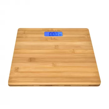 Jata HBAS1489 elektroniskie vannas istabas svari, 180 kg, 100 g iedaļa, presēta bambusa platforma, LCD displejs