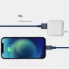 USB-A uz Lightning kabelis Orsen S9L 1 m 2.1A — melns