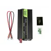 Green Cell INV09 tīkla adapteris/invertors Auto 1000 W Melns
