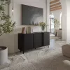 Cama VOLARE kumode 151 x 39 x 75 cm melns