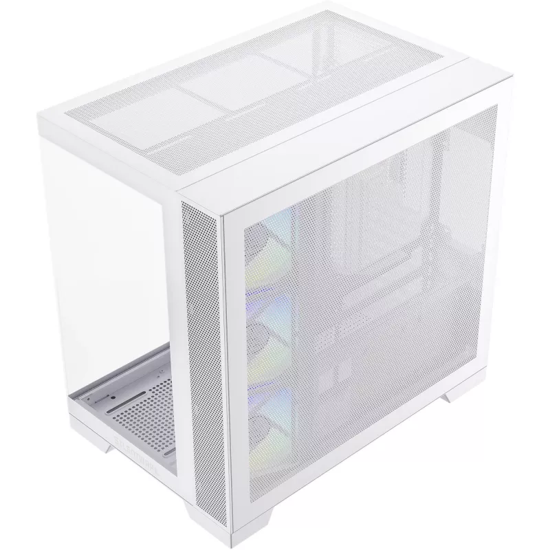 PC korpuss Silentware View A-RGB balta VIEWbalta — mid-tower ar A-RGB apgaismojumu, balta apdare