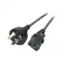 EFB-Elektronik strāvas vads China - C13 180°, melns, 1,8 m, 3 x 0,75 mm² Ražotājs: EFB Elektronik (EK492.1,8V2)