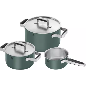 Trauku komplekts ZWILLING PURE 1028857 — nerūsējošais tērauds, piemērots indukcijai