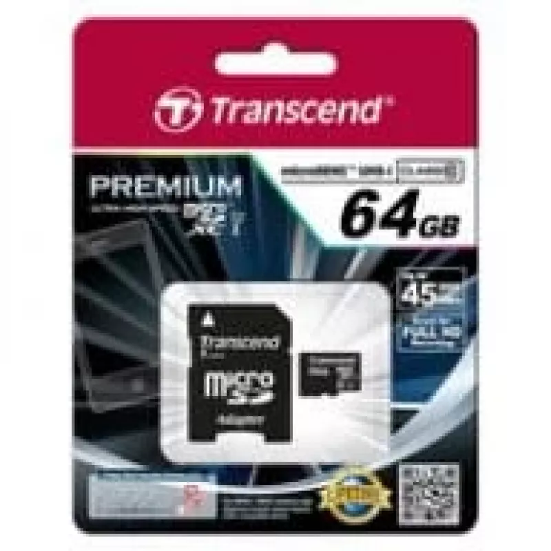 Transcend 64GB microSDXC UHS-I atmiņas karte TS64GUSDU1