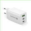 Strāvas lādētājs everActive SQ-655Q 65W, 1×USB-A + 2×USB-C ātra uzlāde