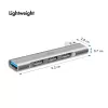 LogiLink USB 3.2 Gen1 centrmezgls 4 portu USB-A 1x USB3.0 AF 3x USB2.0 AF UA0436