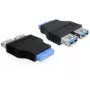 Delock Adapter USB 3.0 Pin Header Socket > 2 x USB 3.0 Socket - blakus (65324)