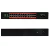Tīkla slēdzis QOLTEC Gigabit Ethernet PoE 24xRJ45 2xSFP