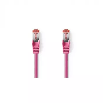 Nedis - tīkla kabelis - RJ-45 (V) uz RJ-45 (V) - 15,0 m - SFTP - CAT 6 - formēts, apaļš - rozā (CCGP85221PK150)