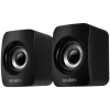 SVEN 130 USB barošanas (2x3W); Skaļuma regulēšana aizmugurē