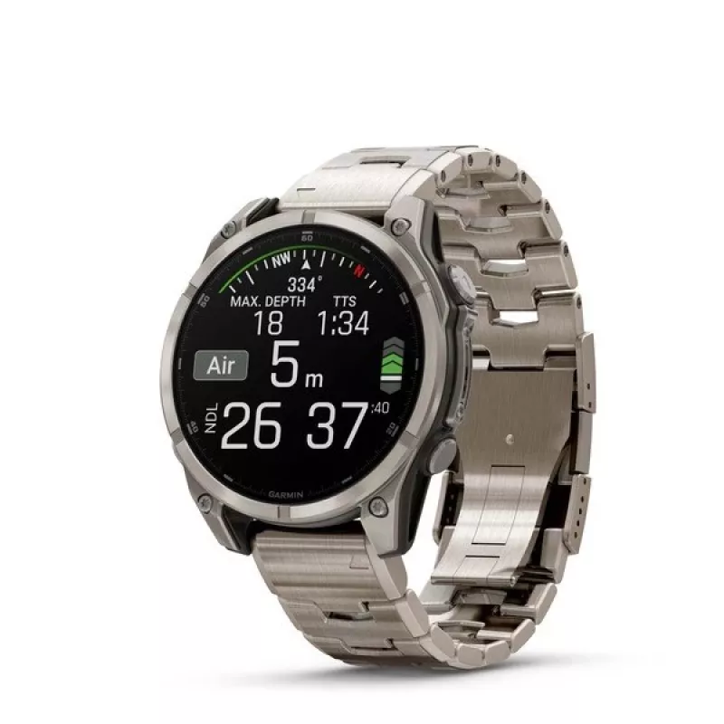 Smartwatch GARMIN Fenix 8 47 mm, 1.4 inch (3.56 cm) AMOLED 454×454, Titāns, Wi‑Fi, GPS
