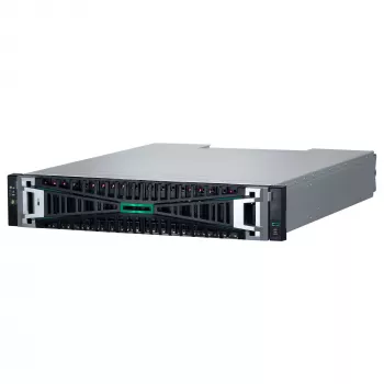 HPE MSA 2070 SFF 2x10/25GbE iSCSI 4-portu kontrolieris ar 12x3,84TB SSD un 4x10Gb iSCSI raiduztvērējiem 46TB krātuves masīvs