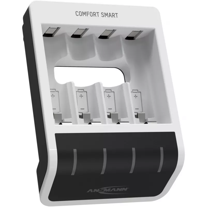 Bateriju lādētājs Ansmann Comfort Smart mājsaimniecības baterijām USB
