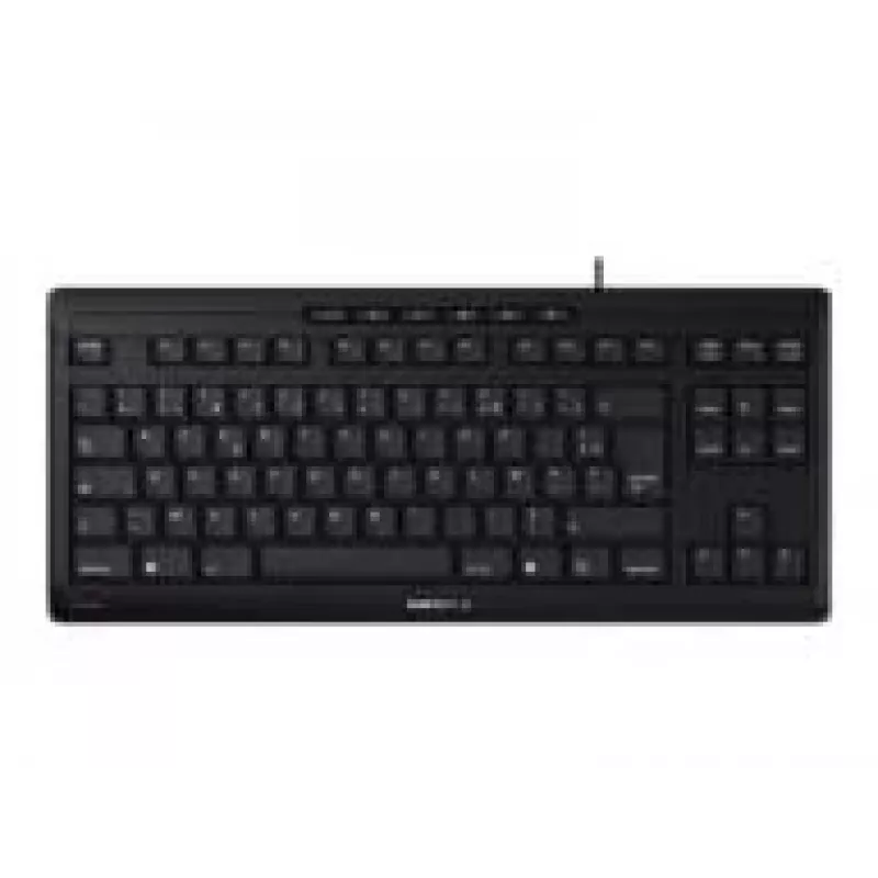 Tastatūra CHERRY STREAM TKL USB AZERTY franču melna vadu 94 taustiņi