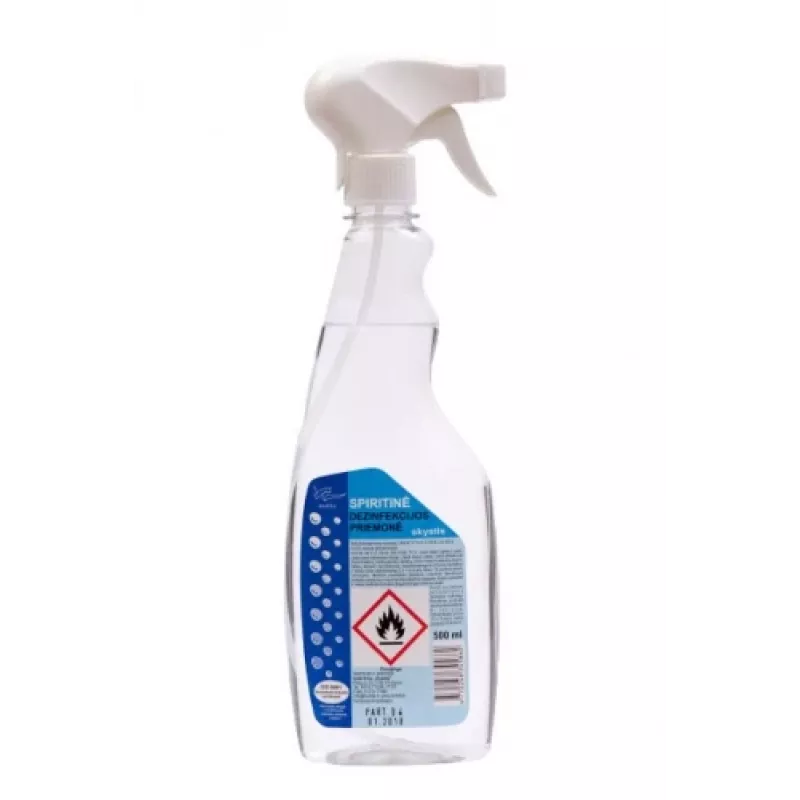Spirit virsmu dezinfekcijas līdzeklis ar smidzinātāju, 500 ml
