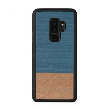 Viedtālruņa maciņš man and wood Samsung Galaxy S9 Plus — džinsa melns