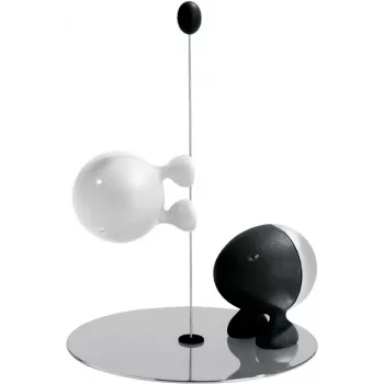 Garšvielu kratītājs Alessi ASG02 BW Melns Nerūsējošais tērauds Balts