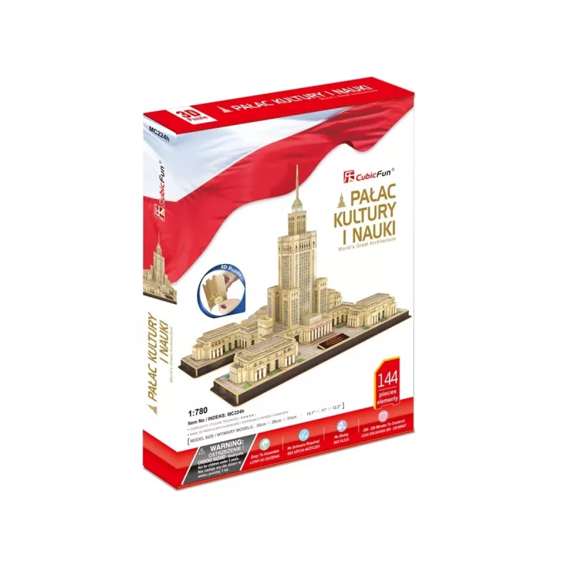 PUZZLE 3D Kultūras un zinātnes pils, 144 ELEMENTI