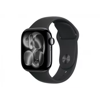 Apple Watch Series 11 GPS + Cellular 42 mm Jet Melns alumīnija korpuss ar Melns sporta siksnu - M/L | Apple