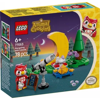 Konstrukciju rotaļlieta LEGO Animal Crossing Zvaigžņu vērošana ar Eifēmiju komplekts 77053
