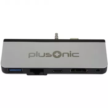 Dokošanas adapteris Plusonic PSUC0165 priekš Microsoft Surface Go 5-in-1 USB 3.0, HDMI, Type-C
