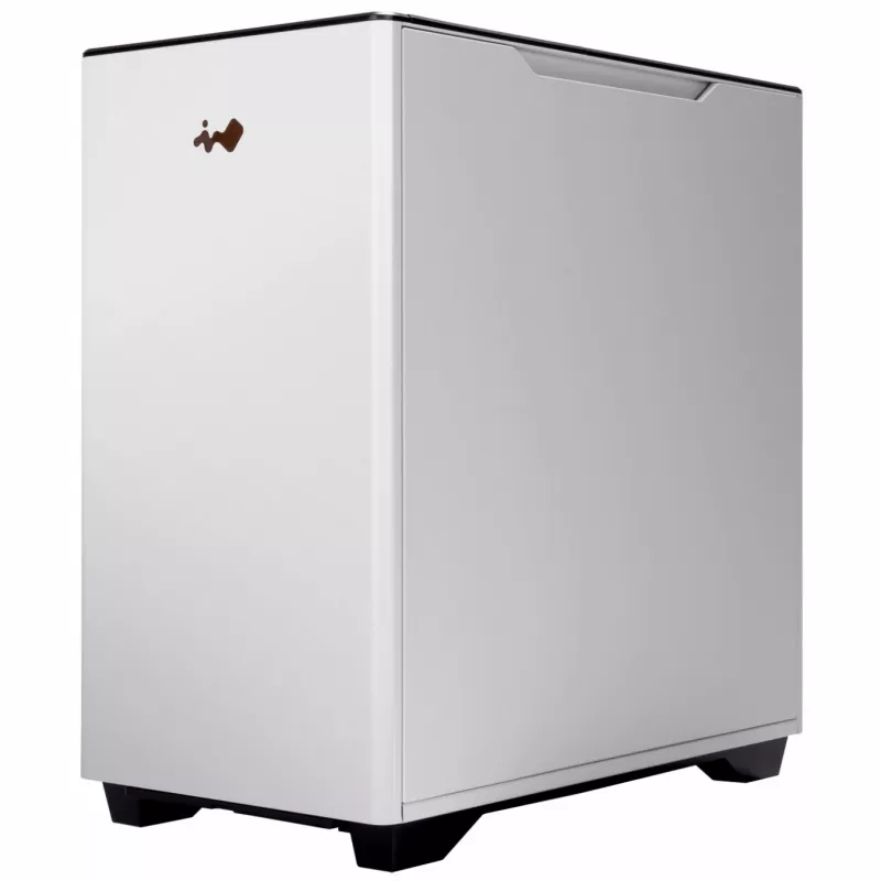 InWin A5 Midi-Tower rūdītais stikls - balts
