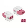 Keystone modulis LC Duplex kontaktligzda uz LC Duplex kontaktligzda DeLOCK 86818