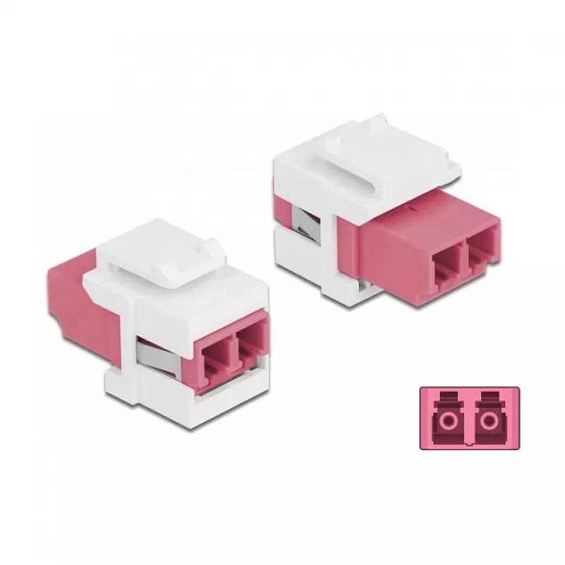 Keystone modulis LC Duplex kontaktligzda uz LC Duplex kontaktligzda DeLOCK 86818
