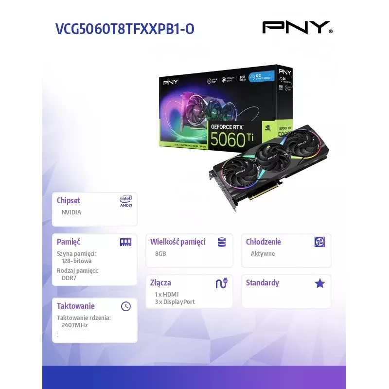 Grafikas karte GeForce RTX 5060 Ti 8 GB GDDR7