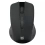 Bezvadu RF pele DEFENDER Accura MM-935 — optiskā 1600 DPI, piemērota abām rokām, 3 pogas, USB uztvērējs, melna