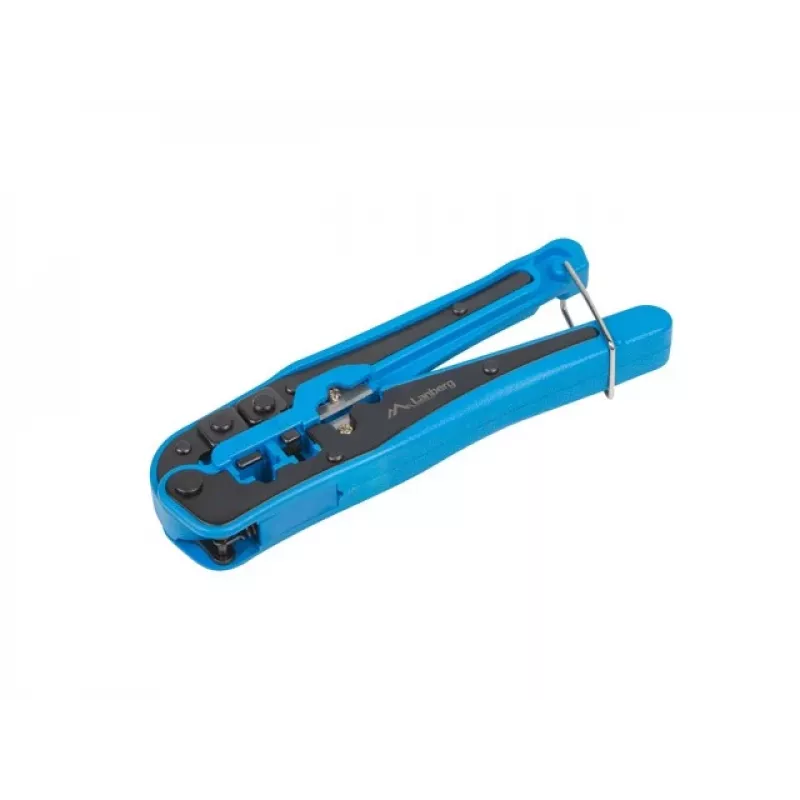 Presēšanas instruments LANBERG NT-0202 RJ-11 savienotājiem, maksimālais kabeļa diametrs 6 mm, melns/zils