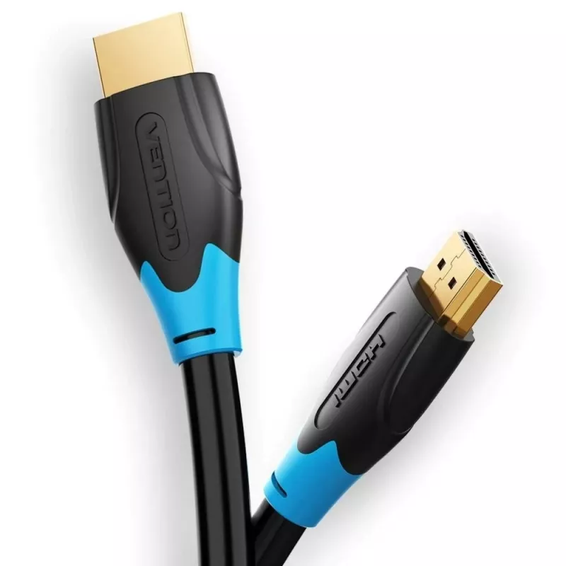 HDMI kabelis Vention AACBN 15 m, HDMI Type A to Type A, HDMI 2.0, 18 Gbit/s, ARC, apzeltīti kontakti, melns