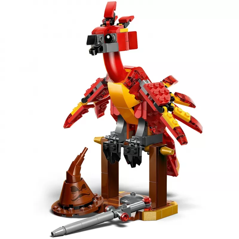 LEGO būvējamais Fenikss — Dumidora fēniksa modelis 76448, 299 detaļas, 160 mm augstums, vecumam 8+